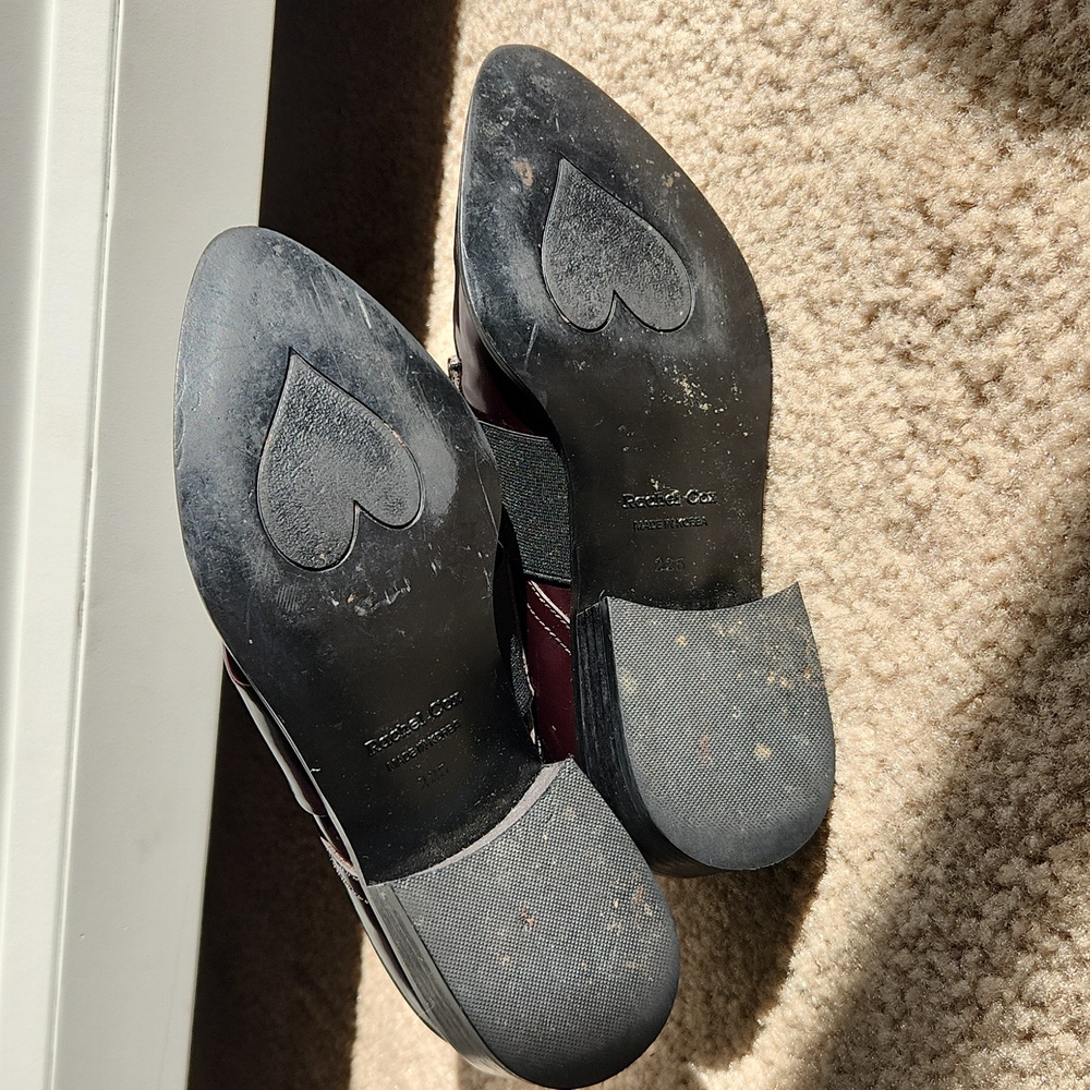 Rachel Cox Buckled Burgundy Loafer Size 6 (225cm) - Picture 4 of 5